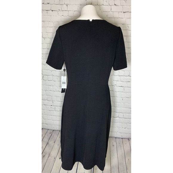 JAX Black Label Black Embroidered Flower Dress - Picture 2 of 5